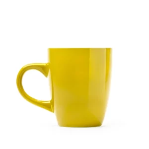 Taza de cerámica Stamina Nolo 4009, amarillo, vista frontal del producto