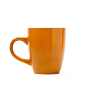 Taza de cerámica Stamina Nolo 4009, naranja, vista frontal del producto