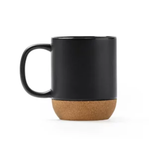 Taza con base de corcho Stamina Rosella 4013, negro, vista frontal del producto