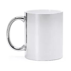 Taza de cerámica para láser Stamina Zala 4024, plata, vista frontal del producto