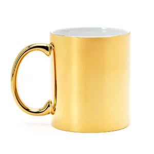 Taza de cerámica para láser Stamina Zala 4024, oro, vista frontal del producto