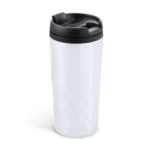 Vaso de acero Stamina Salak 4028, blanco, vista frontal del producto