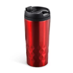 Vaso de acero Stamina Salak 4028, rojo, vista frontal del producto