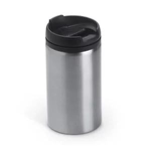 Vaso de acero Stamina Milu 4029, plata, vista frontal del producto