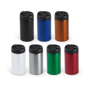 Vaso de acero Stamina Milu 4029, vista conjunta de los siete colores disponibles