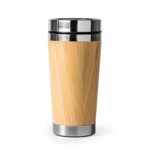 Vaso con bambú Stamina Yaba 4033, crudo, vista frontal del producto