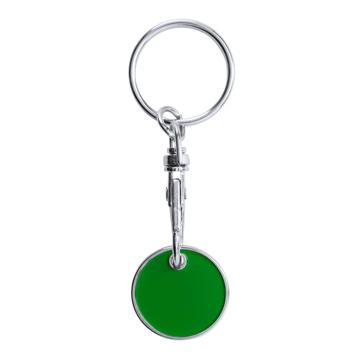 Llavero moneda Stamina Tonic 4050 7 Llavero moneda Stamina Tonic 4050, verde helecho, vista frontal del llavero