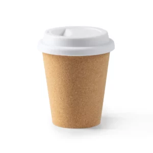 Vaso con corcho Stamina Sacha 4057, crudo, vista frontal del producto