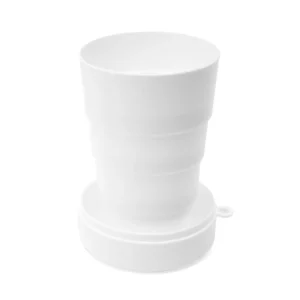 Vaso plegable Stamina Gosto 4064, blanco, vista frontal del producto