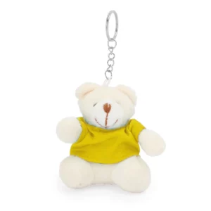 Llavero osito de peluche Stamina Sito 4079, amarillo, vista frontal del llavero