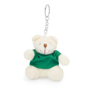 Llavero osito de peluche Stamina Sito 4079, verde helecho, vista frontal del llavero