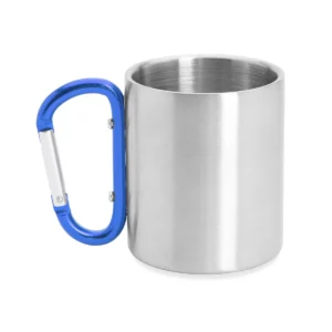 Taza con mosquetón Stamina Guaya 4082, royal, vista frontal del producto