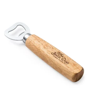 Abridor de acero y madera Stamina Roden 4090, crudo, ejemplo de marcaje sobre la empuñadura del abridor