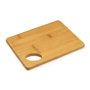 Tabla de cortar de bambú Stamina Devon 4114, crudo, vista de la tabla en perspectiva