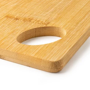 Tabla de cortar de bambú Stamina Devon 4114, crudo, detalle del troquelado de agarre