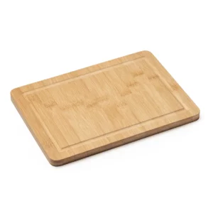 Tabla de cortar de bambú Stamina Angus 4116, crudo, vista de la tabla en perspectiva