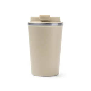 Vaso térmico Stamina Okele 4134, beige, vista frontal del producto