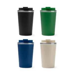 Vaso térmico Stamina Okele 4134, vista conjunta de varios colores del vaso