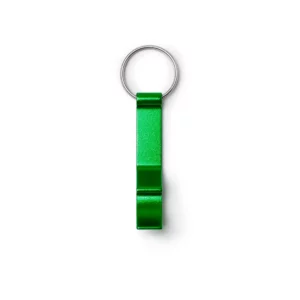 Llavero abridor Stamina Bioko 4207, verde helecho, vista frontal del llavero