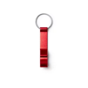 Llavero abridor Stamina Bioko 4207, rojo, vista frontal del llavero