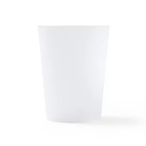 Pack de 12 vasos reutilizables Stamina Pontal 4210, transparente, vista frontal del producto