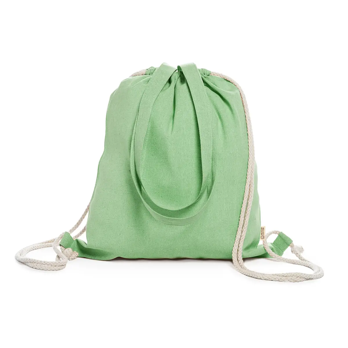Pack 20 bolsas mochila Stamina Varese 7107 3 Bolsa mochila Stamina Varese 7107, verde helecho, vista frontal del producto