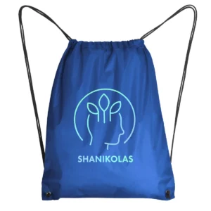 Mochila de cuerdas Stamina Hamelin 7114, royal, ejemplo de personalización sobre una mochila del modelo