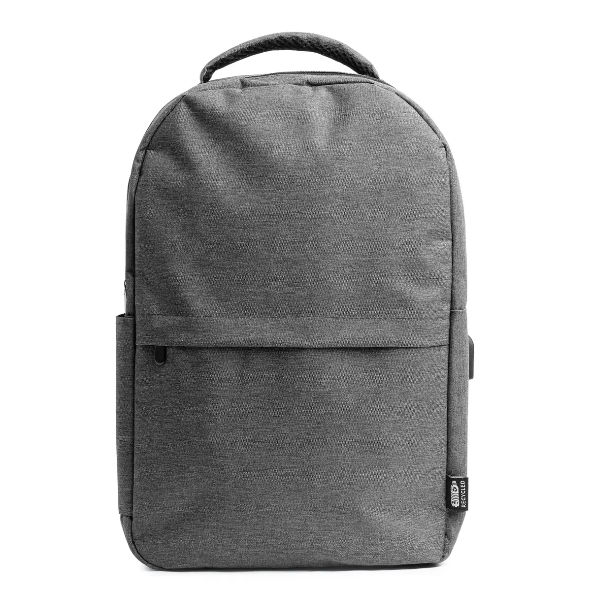Mochila de RPET Stamina Gregor 7139 3 Mochila de RPET Stamina Gregor 7139, gris vigoré, vista frontal de la mochila