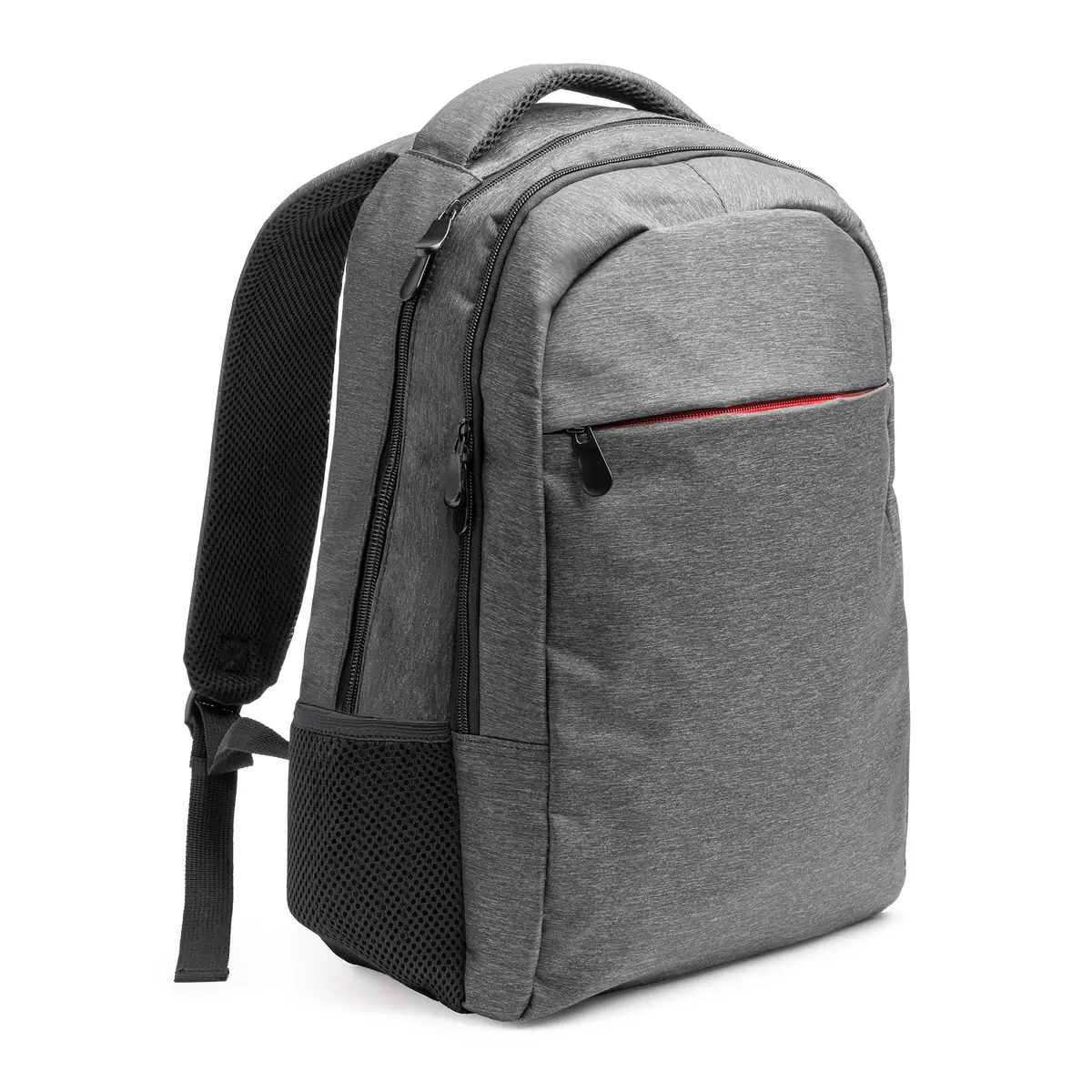 Mochila jaspeada Stamina Chucao 7146 4 Mochila jaspeada Stamina Chucao 7146, negro vigoré, vista de la mochila en perspectiva