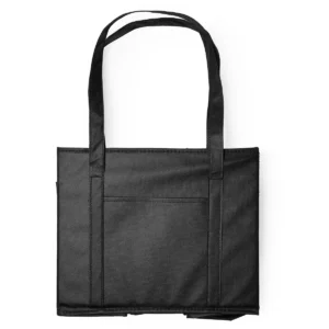 Organizador de maletero Stamina Rifter 7169, negro, vista del organizador plegado con las asas extendidas
