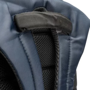 Mochila con salida USB Stamina Duke 7171, marino, detalle de la hebilla de ajuste de la cinta