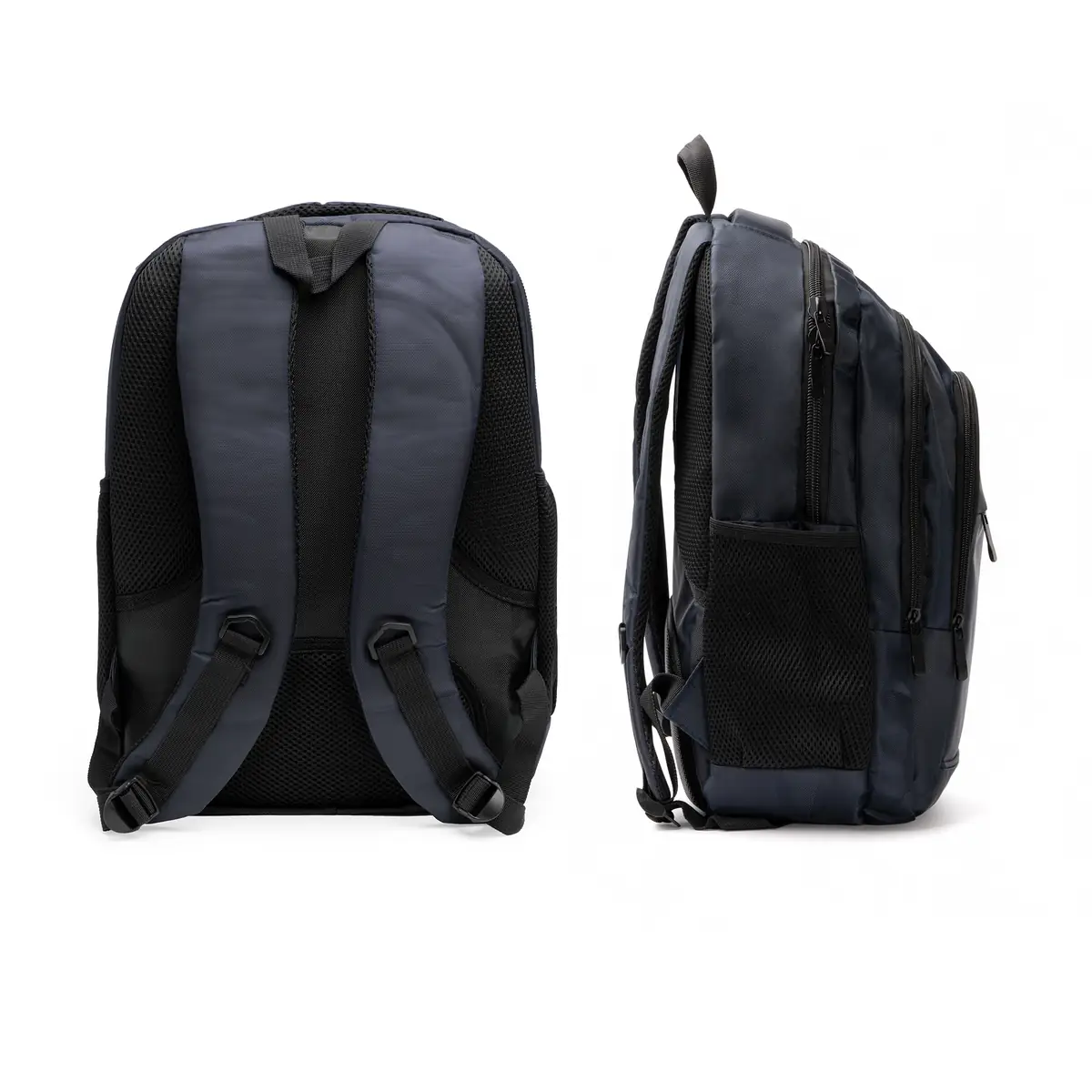 Mochila de nylon Stamina Mardok 7173 8 Mochila de nylon Stamina Mardok 7173, marino, vistas posterior y lateral de la mochila