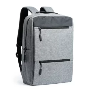 Mochila para portátil Stamina Narvik 7177, gris vigoré, vista de la mochila en perspectiva
