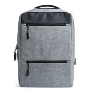 Mochila para portátil Stamina Narvik 7177, gris vigoré, vista frontal de la mochila