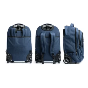 Trolley convertible en mochila Stamina Garnes 7178, vistas frontal, posterior y lateral del trolley convertible
