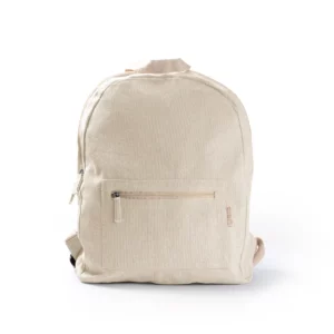 Mochila de algodón reciclado Stamina Firenza 7179, crudo, vista frontal de la mochila