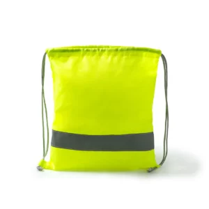 Mochila de cuerdas Stamina Labur 7184, amarillo flúor, vista frontal del producto