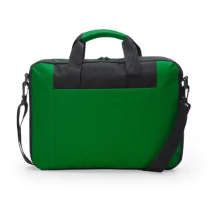 Portadocumentos para portátil Stamina Lora 7515, verde helecho, vista frontal del portadocumentos