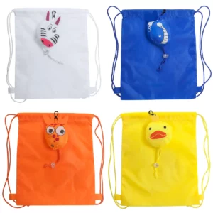 Mochila infantil plegable Stamina Elanio 7528, vista conjunta de los diseños disponibles con las mochilas desplegadas