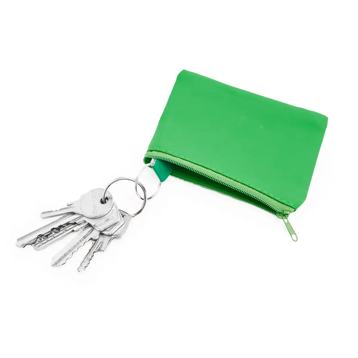 Monedero con llavero Stamina Medea 7542 10 Monedero con llavero Stamina Medea 7542, verde helecho, vista del monedero con llaves como ejemplo de uso