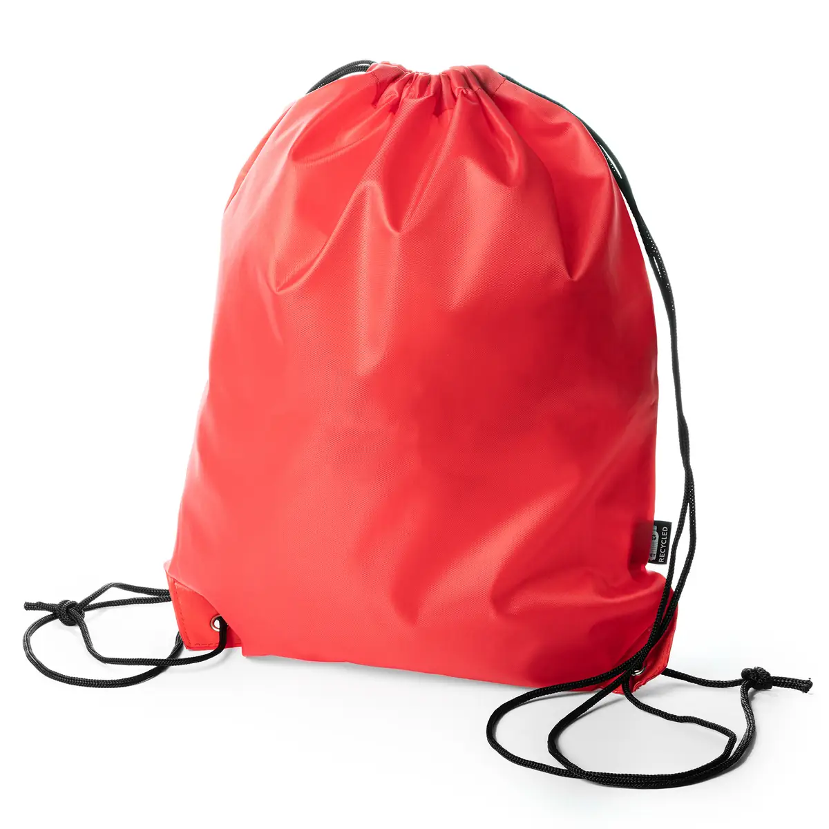 Pack 50 mochilas de RPET Stamina Larus 7550 2 Mochila de cuerdas Stamina Larus 7550, rojo, vista frontal del producto