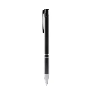 Bolígrafo de aluminio reciclado Stamina Simon 7972, plomo oscuro, vista frontal del bolígrafo