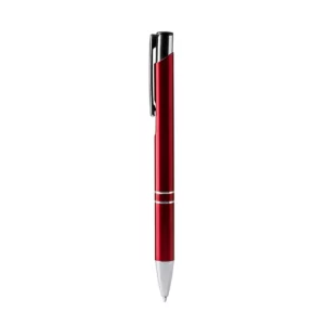Bolígrafo de aluminio reciclado Stamina Simon 7972, rojo, vista frontal del bolígrafo