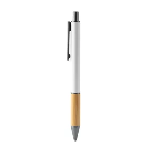 Bolígrafo Stamina Penta 7982, blanco, vista frontal del bolígrafo
