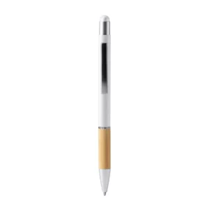 Bolígrafo con puntero Stamina Olten 7990, blanco, vista frontal del bolígrafo