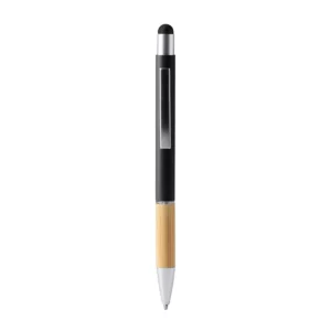 Bolígrafo con puntero Stamina Olten 7990, negro, vista frontal del bolígrafo