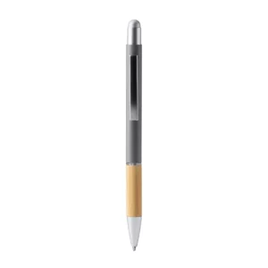 Bolígrafo con puntero Stamina Olten 7990, gris, vista frontal del bolígrafo