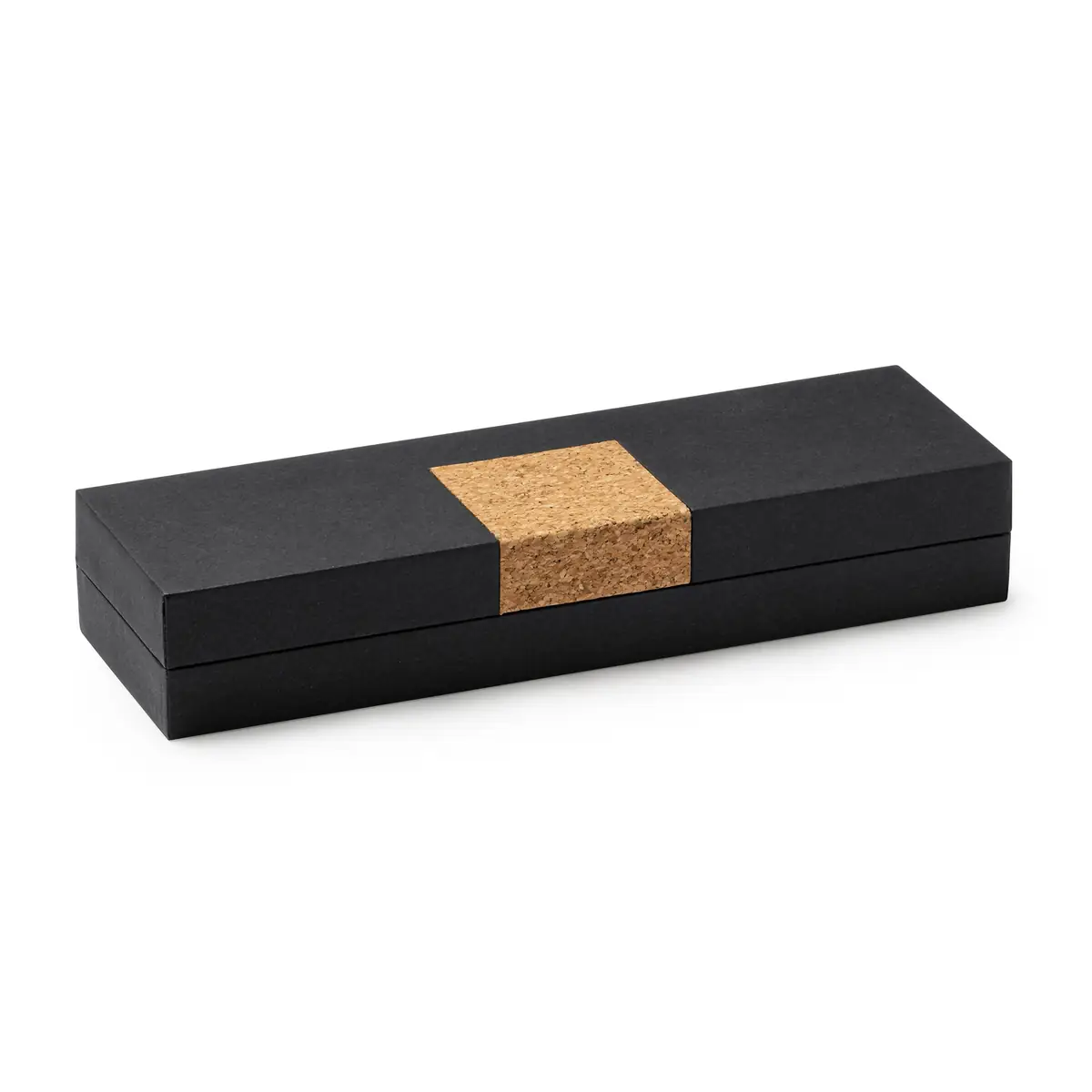 Roller de corcho Stamina Suver 7992 3 Roller de corcho Stamina Suver 7992, corcho natural y metal con estuche negro, vista del estuche cerrado