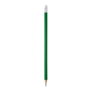 Lápiz de madera con goma Stamina Couvet 8002, verde helecho, vista frontal del lápiz