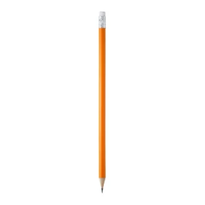 Lápiz de madera con goma Stamina Couvet 8002, naranja, vista frontal del lápiz